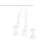 3-hole countertop washbasin tap Maxton
