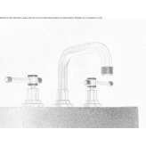 Countertop washbasin tap without waste Veruno