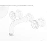 Wall-mounted washbasin tap Veruno