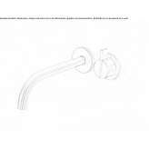Single-lever wall-mounted washbasin faucet Antwerp
