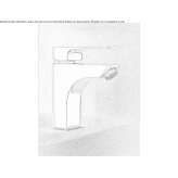 Single-lever washbasin faucet with automatic stopper Charmey