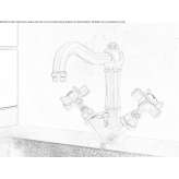 1-hole countertop washbasin tap with automatic stopper Satov