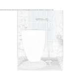 External column for washbasin made of 316 stainless steel Bromham