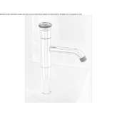 Single-lever countertop washbasin tap Veruno