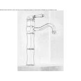 Single-lever countertop washbasin tap Meclov