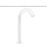 Electronic washbasin faucet with a high countertop Skuodas