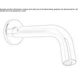 Electronic wall-mounted washbasin faucet Skuodas