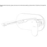 Wall-mounted washbasin tap with plate Gorzyce