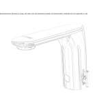 Zamak electronic infrared washbasin faucet Cruas