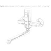 Infrared wall-mounted washbasin faucet with adjustable spout Domnita