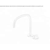 Single-lever countertop washbasin tap with adjustable spout Antwerp