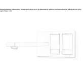 Wall-mounted washbasin tap made of stainless steel Damuels