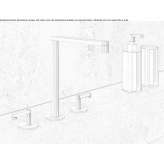 Bateria umywalkowa stalowa nablatowa Cimelice