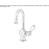 Brass washbasin tap with Swarovski® crystals Yutsa