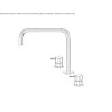 Washbasin tap in chrome-plated brass Elshout