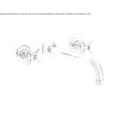 3-hole wall-mounted washbasin tap Finike