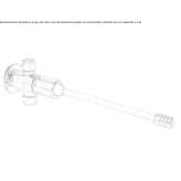 Self-closing wall faucet for public toilets Rossau