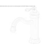 1-hole, brass countertop washbasin faucet Portets
