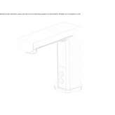 Electronic 1-hole countertop washbasin faucet Tunungua
