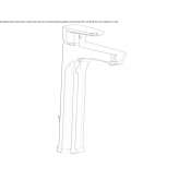Tall washbasin tap with cork stopper Pfunds