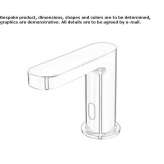 Electronic infrared washbasin faucet on the countertop Veddasca