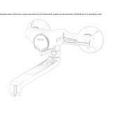 Wall-mounted self-closing washbasin tap with adjustable spout Acciano