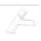 Self-closing countertop washbasin tap Korsnaes