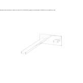 Wall-mounted washbasin tap in chrome-plated brass Duxbury
