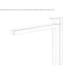 Washbasin tap in chrome-plated brass Nawojowa