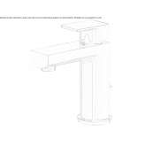 Bateria umywalkowa nablatowa jednouchwytowa 1-otworowa Tunungua