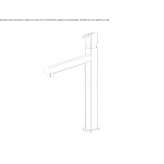 Stainless steel washbasin tap Glubokiy