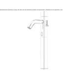 Infrared electronic faucet for public toilet Meschede