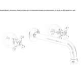3-hole wall-mounted washbasin tap Mjaellby