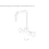 Washbasin tap in chrome-plated brass Teynham