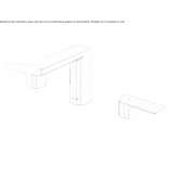 3-hole countertop washbasin tap in chrome-plated brass Tunungua
