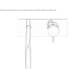 Washbasin tap in chrome-plated brass Elshout