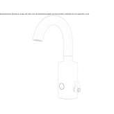 Faucet for public toilets with antibacterial coating Lungro