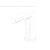 Elektroniczna bateria umywalkowa nablatowa 1-otworowa Tunungua