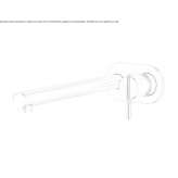 Wall-mounted washbasin tap made of stainless steel Glubokiy