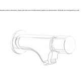Self-closing wall-mounted washbasin tap Korsnaes