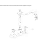 3-hole countertop washbasin tap with adjustable spout Mjaellby