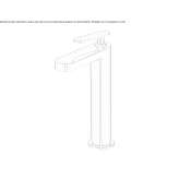Single-lever countertop washbasin tap made of chrome-plated brass Veddasca