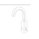 Self-closing chrome-plated brass faucet for public toilets Lungro