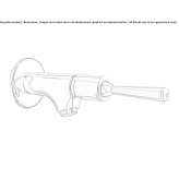 Wall-mounted washbasin tap Rossau