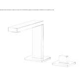 2-hole washbasin tap in chrome-plated brass Duxbury