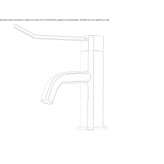 Washbasin tap in chrome-plated brass Elshout