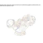 1-hole brass basin faucet with Swarovski® crystals Munera
