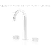 3-hole countertop washbasin tap made of stainless steel Kupavna