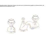 3-hole brass basin tap with Swarovski® crystals Certaldo