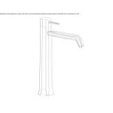 Single-lever countertop washbasin tap Hamberge